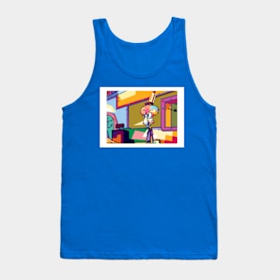 Colorful Pop art of Squidward Tank Top